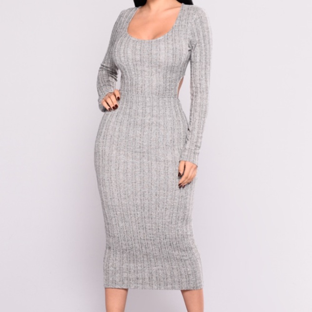 Sharice Ribbed Knit Dress